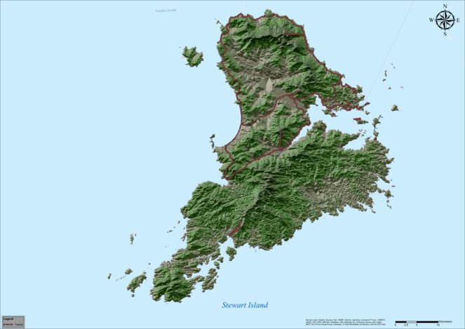 Stewart Island Topo Map Stewart Island Elevation Map - Ic Geosolution - Avenza Maps