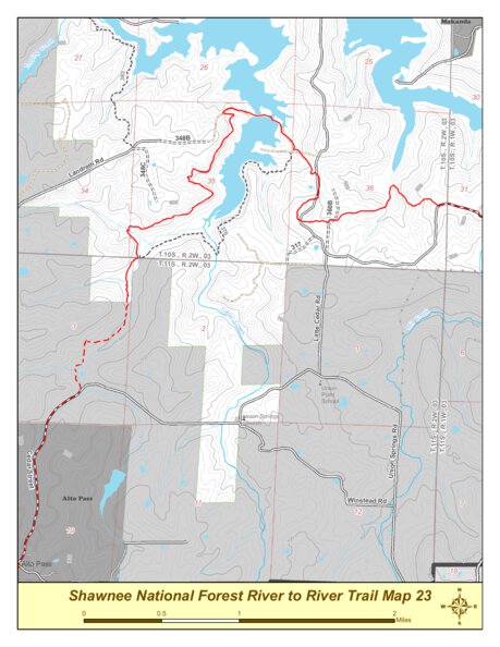 Cedar Lake Illinois Map River To River Trail Map 23 - River To River Trail Society - Avenza Maps