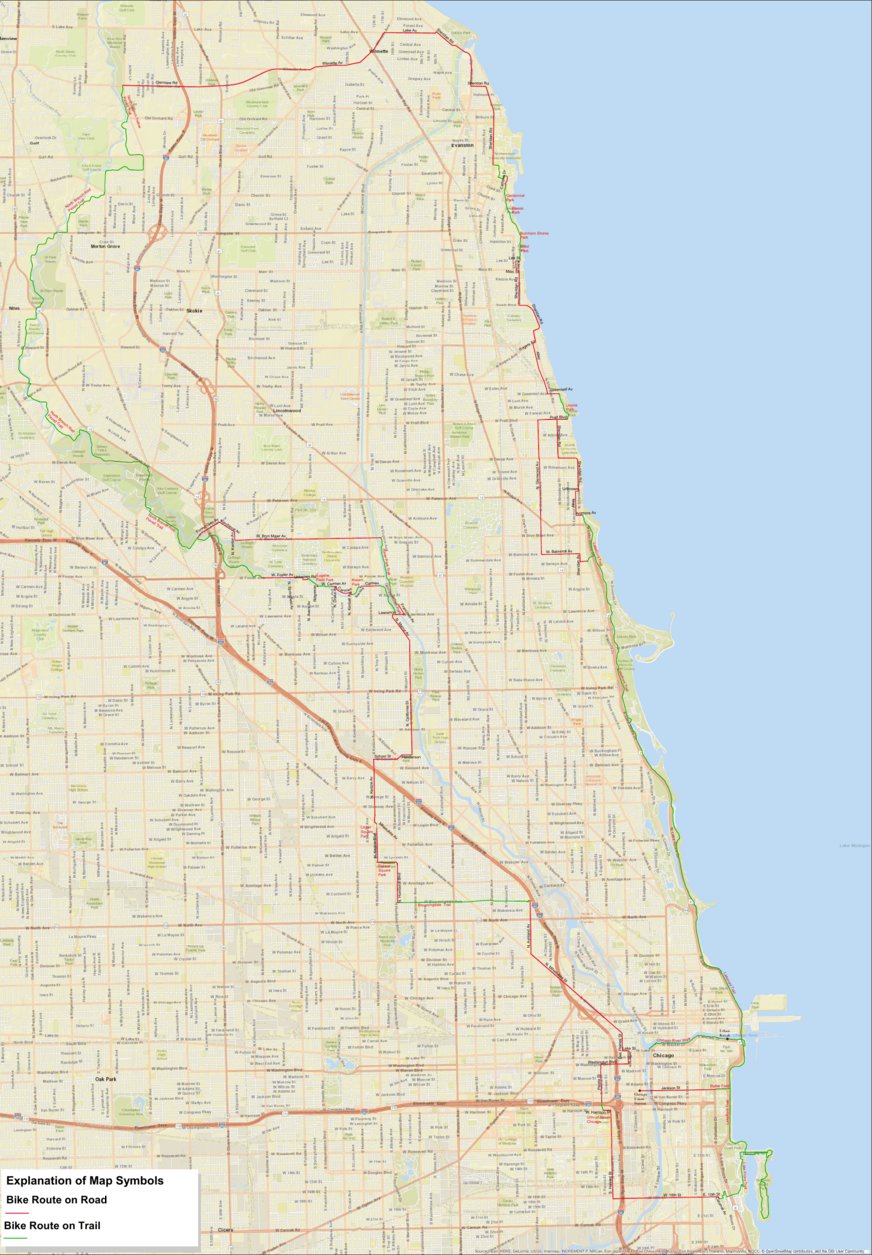 Chicago Bike Map Photos Cantik