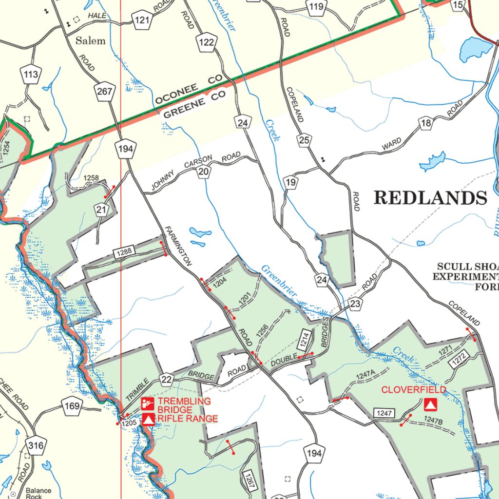 Oconee National Forest Maps