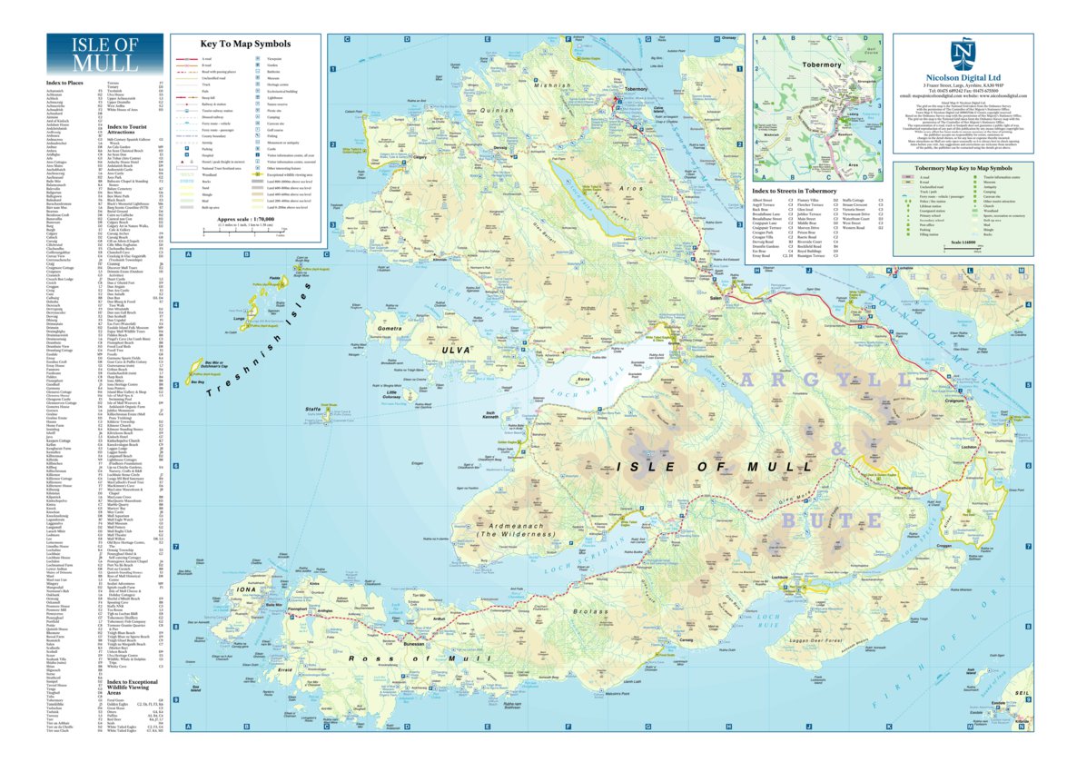 Isle Of Mull Map Isle Of Mull Tourist Map - Nicolson Digital Ltd - Avenza Maps