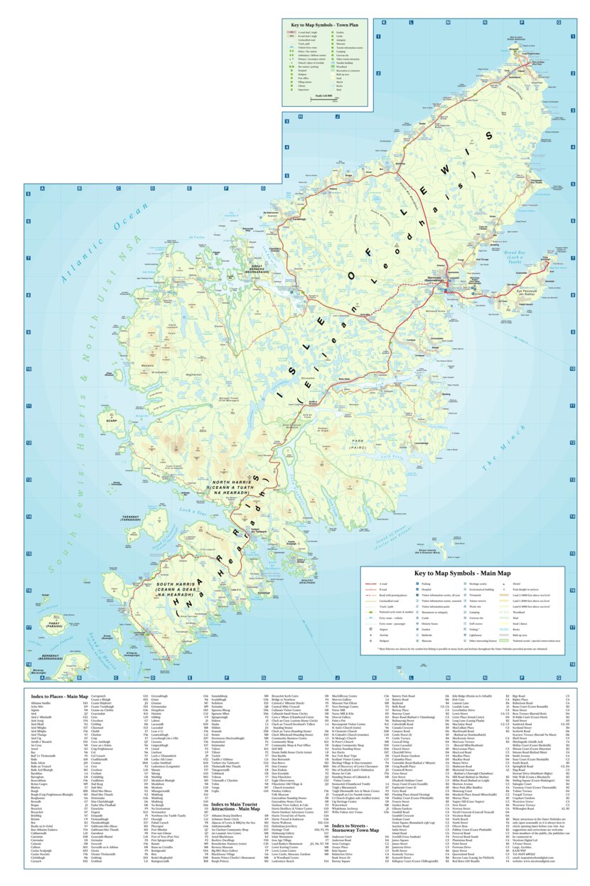 Outer Hebrides Tourist Map Nicolson Digital Ltd Avenza Maps