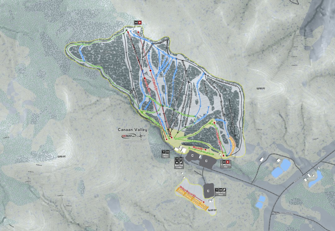 Canaan Valley Resort Map Canaan Valley Resort - Mapsynergy - Avenza Maps