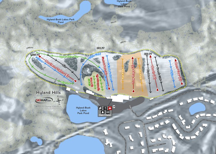 Hyland Hills Trail Map Hyland Hills Resort - Mapsynergy - Avenza Maps