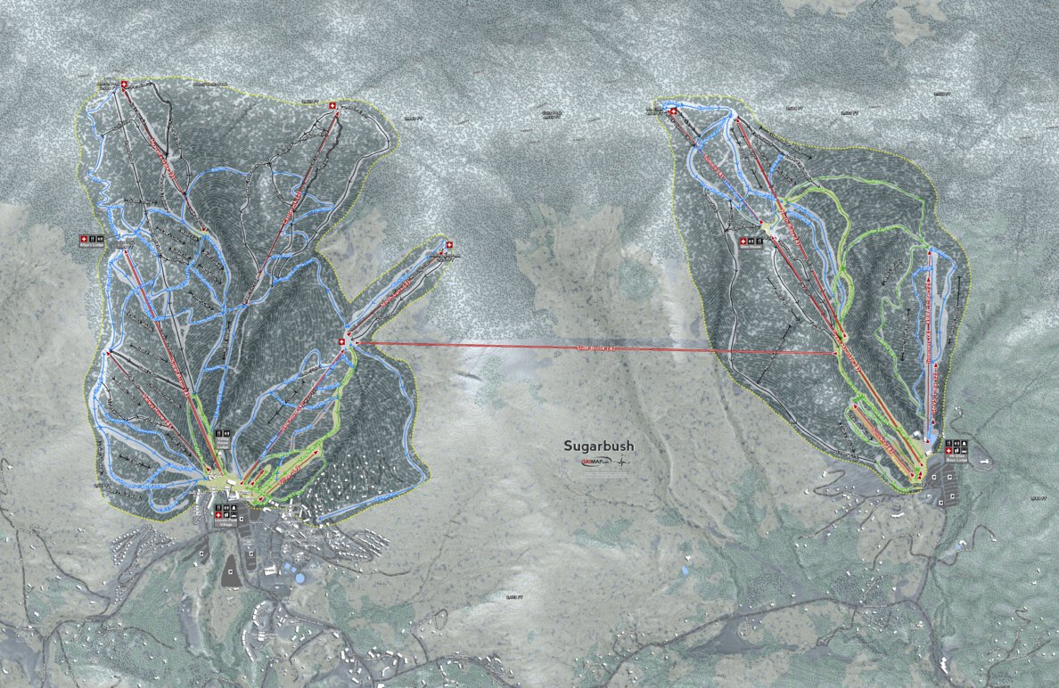 Sugarbush Ski Trail Map Sugarbush Resort - Mapsynergy - Avenza Maps