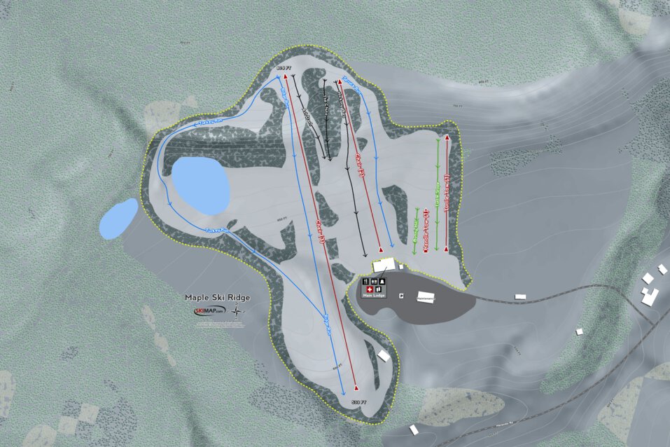 Maple Ski Ridge Trail Map Maple Ski Ridge Resort - Mapsynergy - Avenza Maps