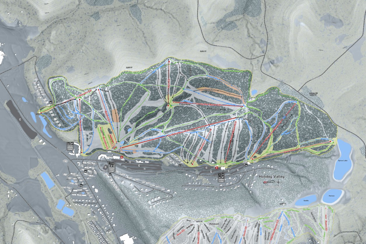 Holiday Valley Lodging Map Holiday Valley Resort - Mapsynergy - Avenza Maps