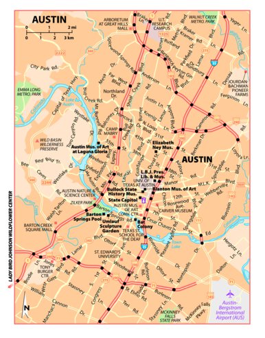 Printable Map Of Austin Texas And - 20190423211726 176 1 Austin Preview 0