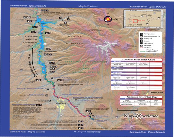 Gunnison River Float Map Upper Gunnison River - Fish Colorado - Map The Xperience - Avenza Maps