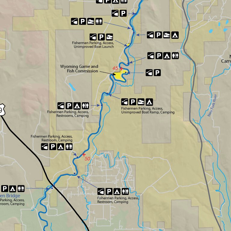 Green River Fishing Map Green River - Fish Wyoming - Map The Xperience - Avenza Maps