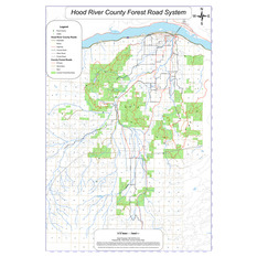 Hood River County Web Map Hood River County Forest Roads - Hood River County - Avenza Maps