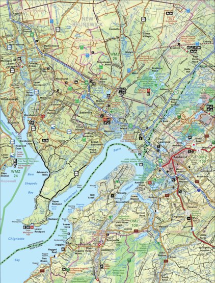 Map Of Amherst Ns Map38 Amherst - Nova Scotia Backroad Mapbook - Backroad Mapbooks - Avenza  Maps