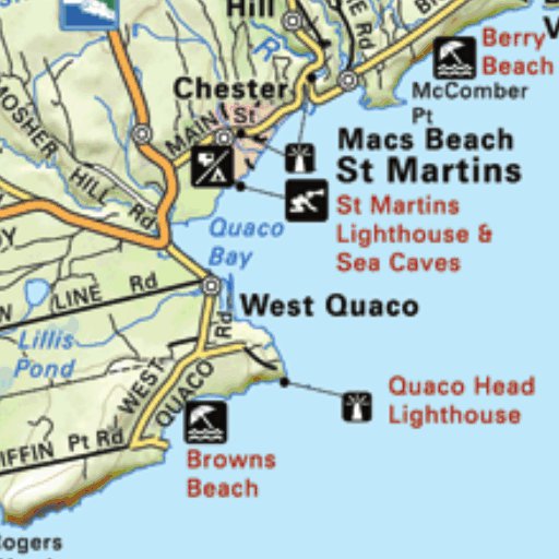 St Martins Nb Map Map06 St Martins - New Brunswick - Backroad Mapbooks - Avenza Maps