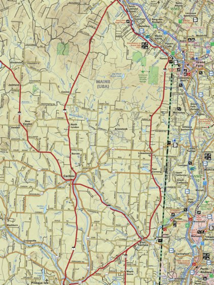Grand Falls New Brunswick Map Map40 Grand Falls - New Brunswick - Backroad Mapbooks - Avenza Maps