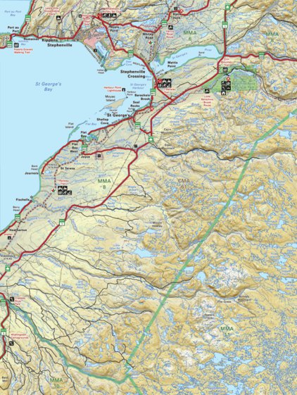 Map Of Stephenville Nl Map19 Stephenville Newfoundland - Backroad Mapbooks - Avenza Maps