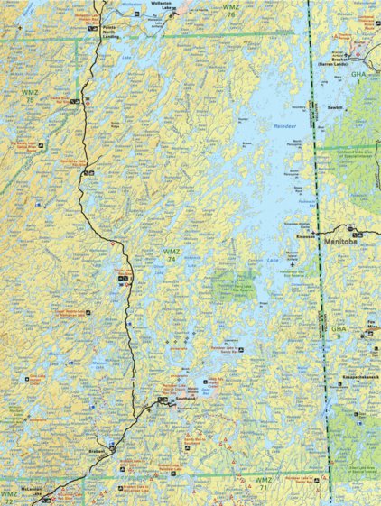 Green Lake Saskatchewan Map Map118 Reindeer Lake - Saskatchewan - Backroad Mapbooks - Avenza Maps