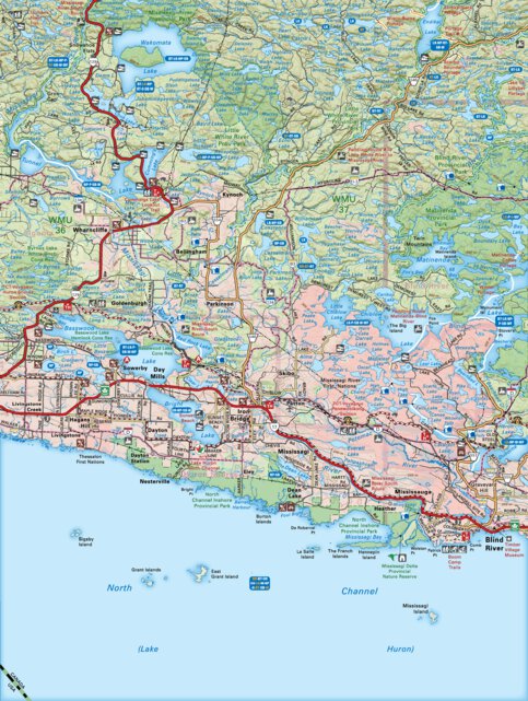 Blind River Ontario Map Neon07 Blind River - Northeastern Ontario Topo - Backroad Mapbooks - Avenza  Maps