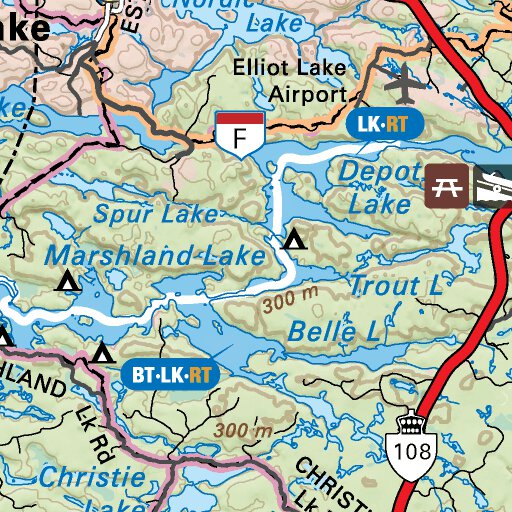 Elliot Lake Ontario Map Neon08 Elliot Lake - Northeastern Ontario Topo - Backroad Mapbooks - Avenza  Maps