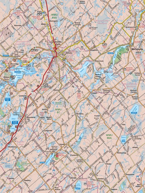 Smith Falls Ontario Map Ccon45 Smiths Falls - Cottage Country Ontario Topo - Backroad Mapbooks -  Avenza Maps