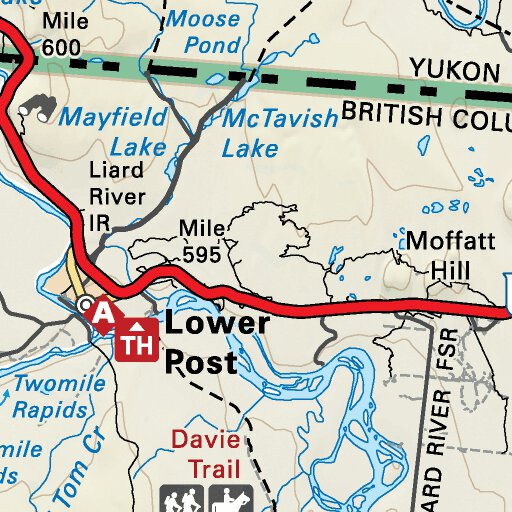 Lower Post Bc Map Nobc108 Lower Post - Northern Bc Topo - Backroad Mapbooks - Avenza Maps