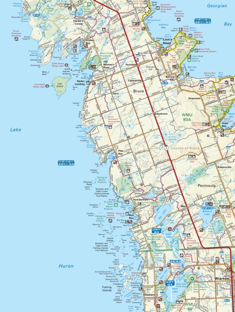 Lions Head Ontario Map Soon61 Lion's Head - Southern Ontario Topo - Backroad Mapbooks - Avenza Maps