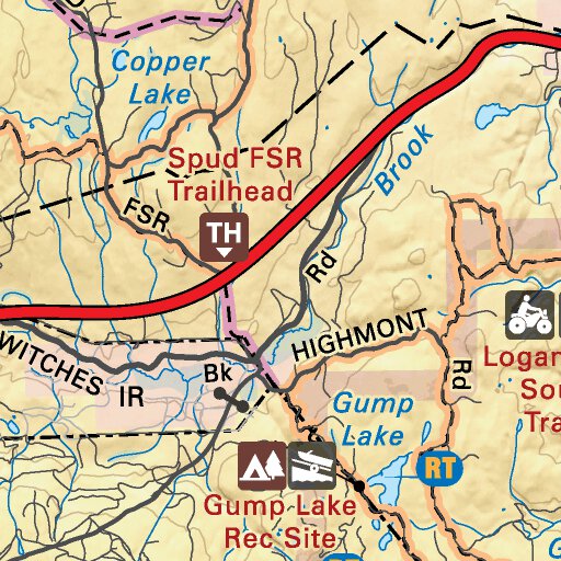 Map Of Logan Lake Bc Tobc21 Logan Lake - Thompson Okanagan Bc Topo Map - Backroad Mapbooks -  Avenza Maps