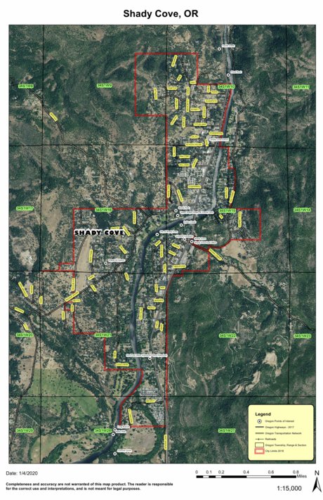 Shady Cove Oregon Map Shady Cove, Oregon - Super See Services - Avenza Maps