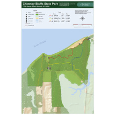 Chimney Bluffs Trail Map Chimney Bluffs State Park Trail Map - New York State Parks - Avenza Maps