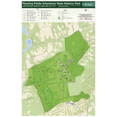 Planting Fields Arboretum Map Planting Fields Arboretum Trail Map - New York State Parks - Avenza Maps