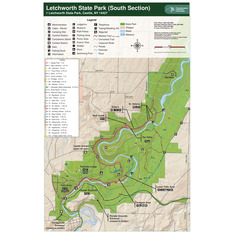 Letchworth State Park Trails Map Letchworth State Park Trail Map South - New York State Parks - Avenza Maps