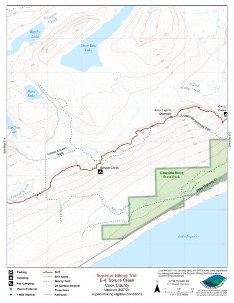 Trail Atlas Of The Superior Hiking Trail Superior Hiking Trail Association Avenza Maps
