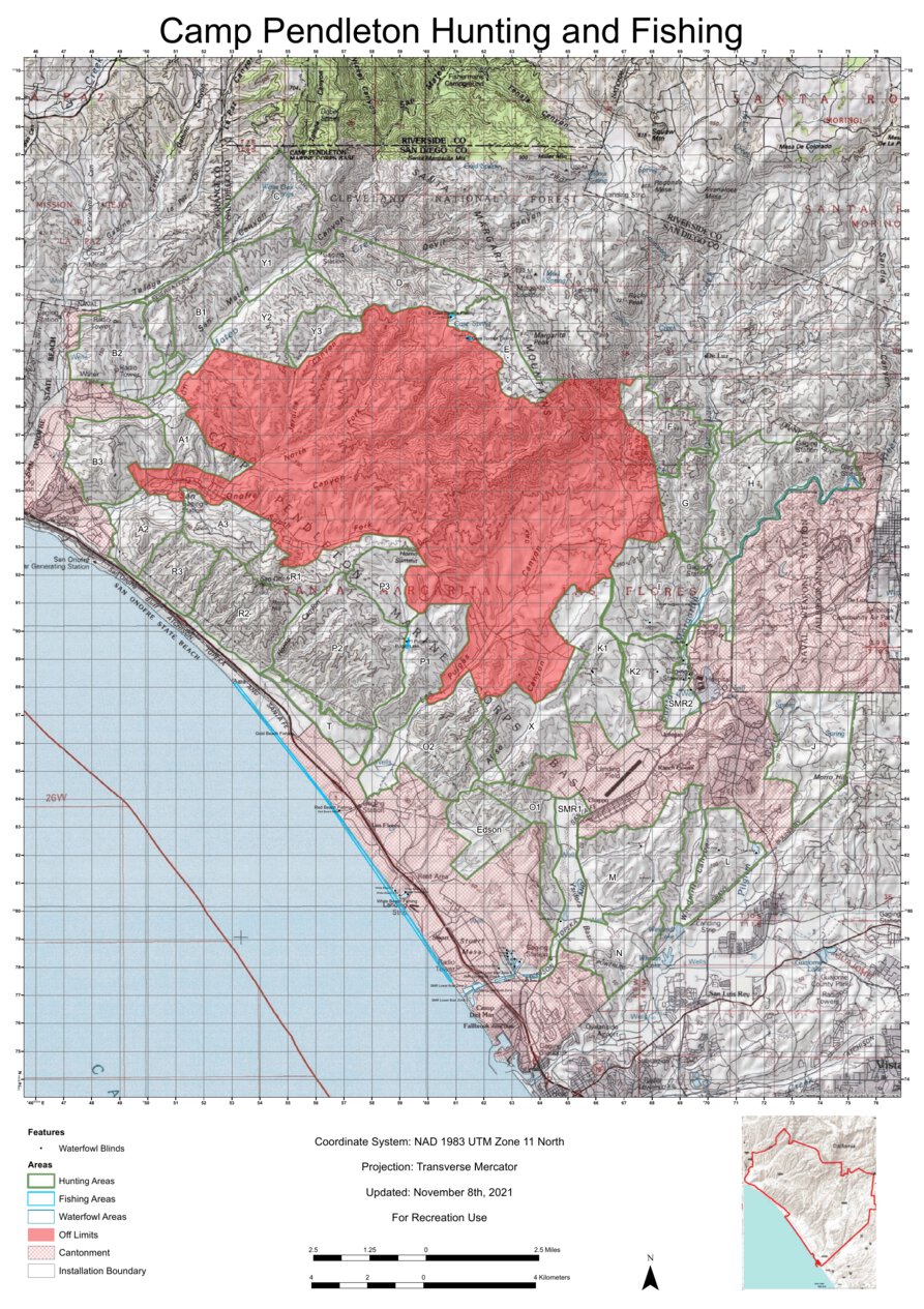 Camp Pendleton Hunting and Fishing - iSportsman - ASciS Solutions - Avenza  Maps