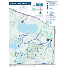 Baker Park Trail Map Baker Park Reserve Ski Trails - Three Rivers Park District - Avenza Maps