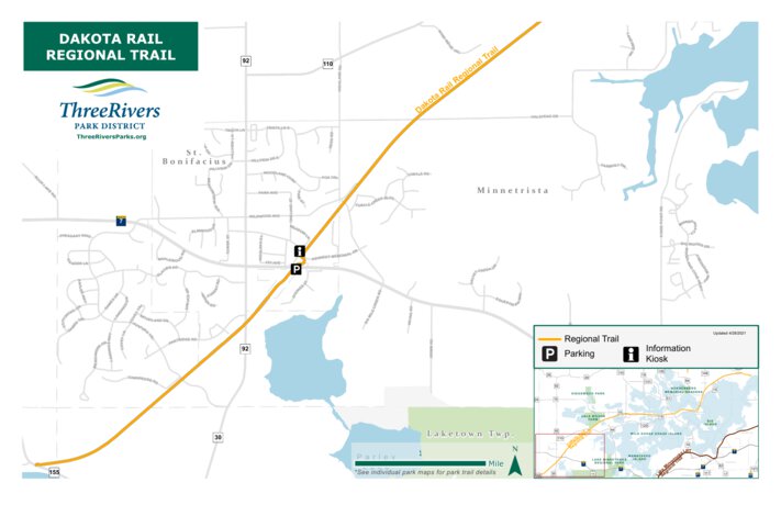 Dakota Rail Trail Map 2025
