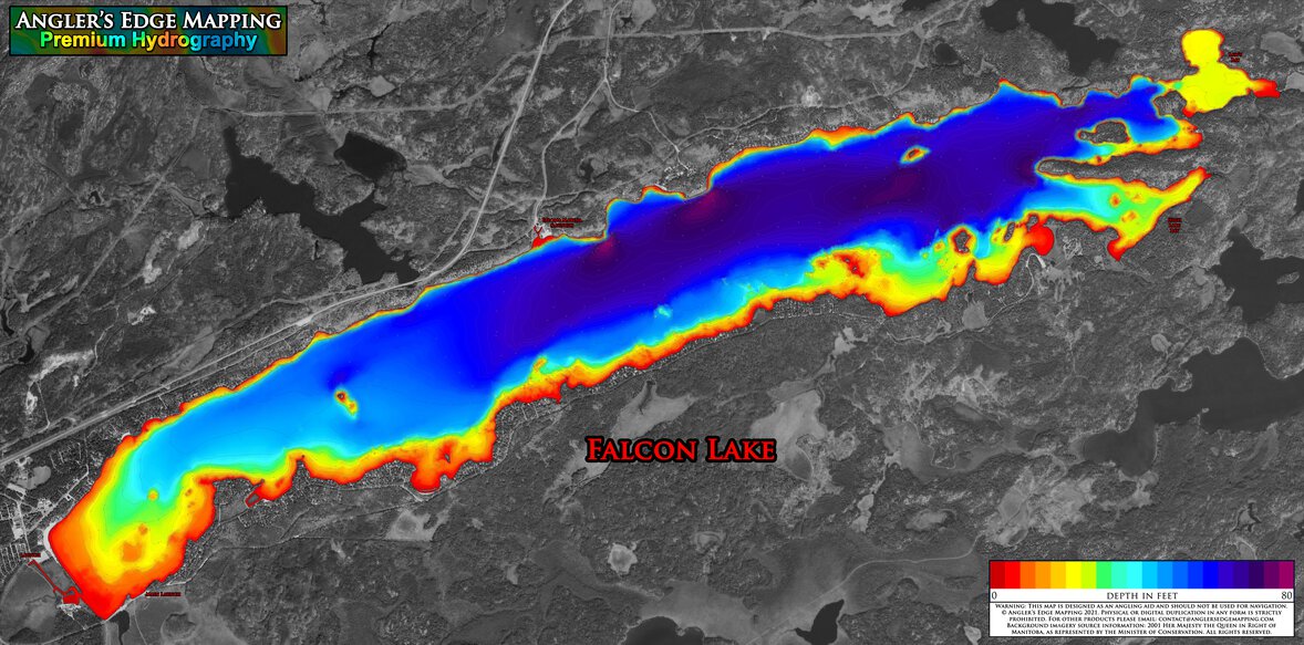 Falcon Lake Fishing Map Falcon Lake - Angler's Edge Mapping - Avenza Maps