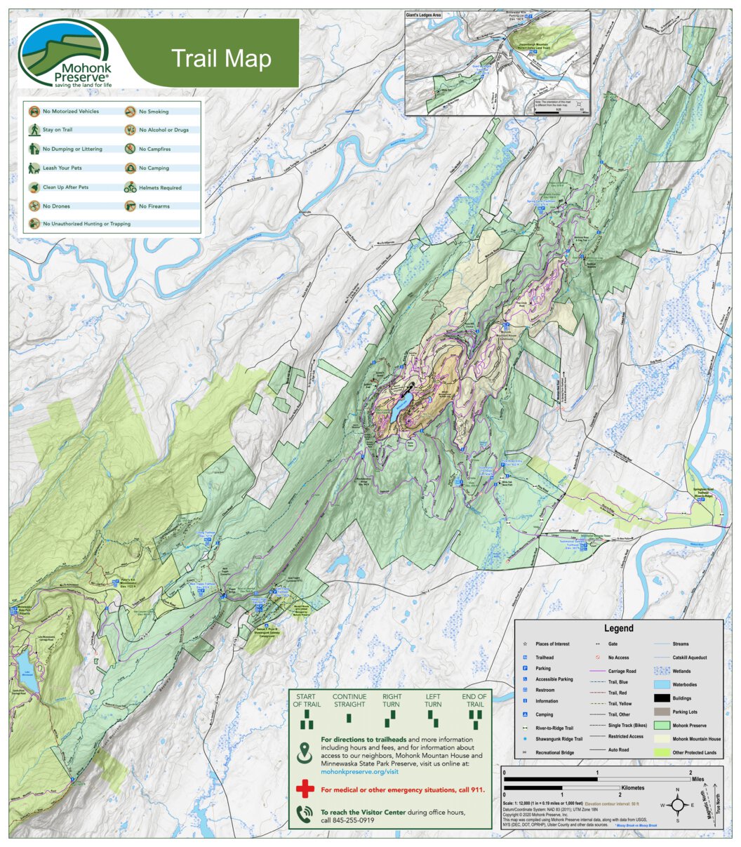 Mohonk Preserve Trail Map Mohonk Preserve Trail Map - Mohonk Preserve, Inc. - Avenza Maps