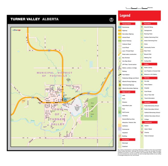 Turner Valley Alberta Map Turner Valley, Ab - Mapmobility Corp. - Avenza Maps