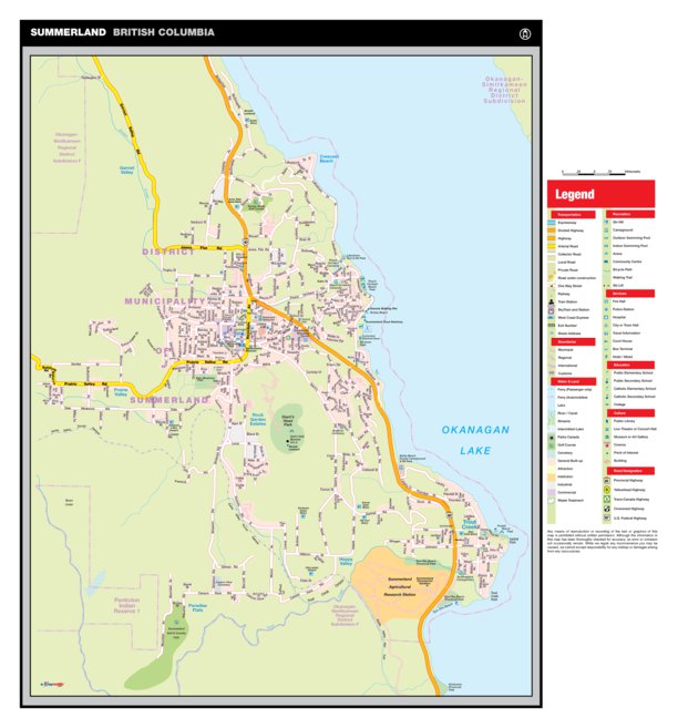 Map Of Summerland Bc Summerland, Bc - Mapmobility Corp. - Avenza Maps