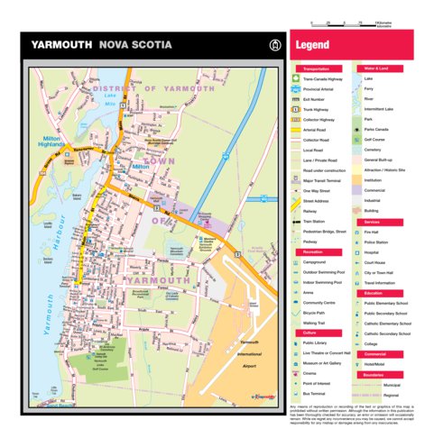 Map Of Yarmouth Nova Scotia Yarmouth, Ns - Mapmobility Corp. - Avenza Maps