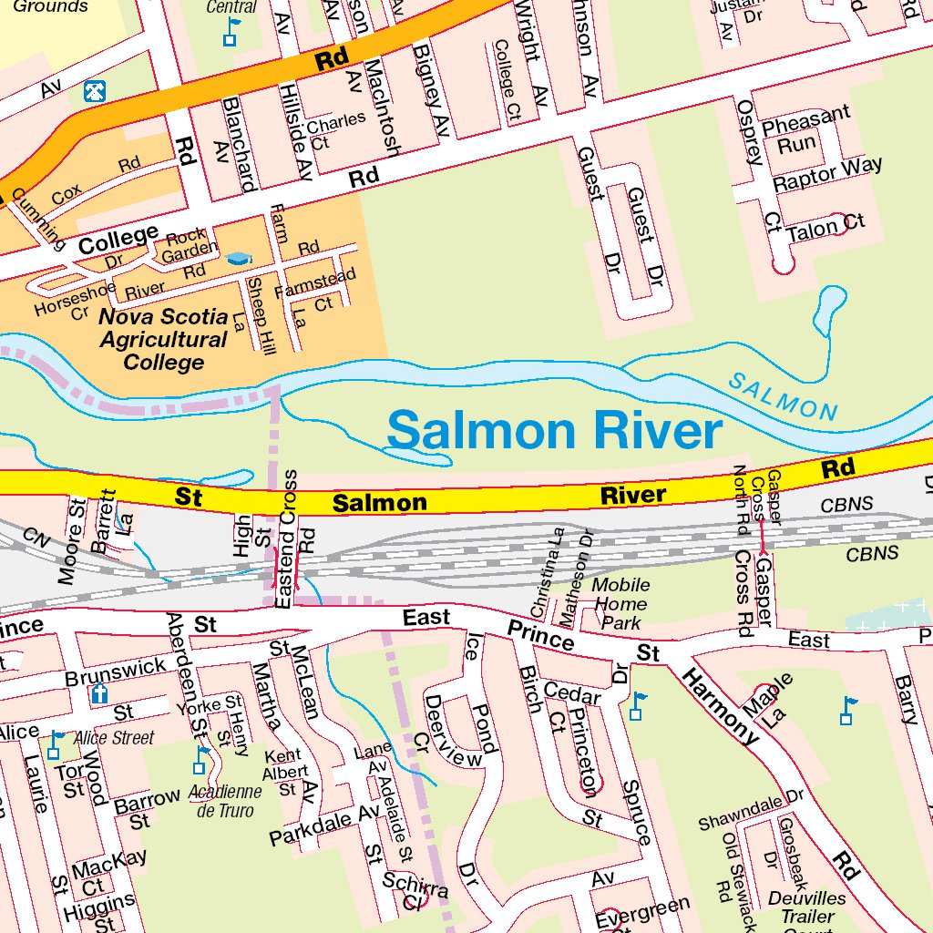 Map Of Truro Area Truro, Ns - Mapmobility Corp. - Avenza Maps