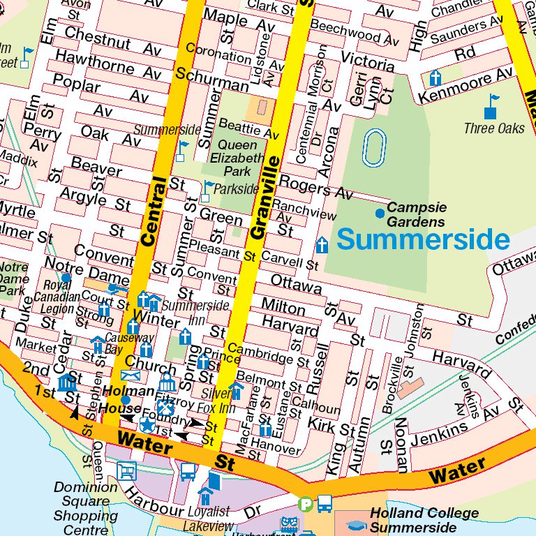 Map Of Summerside Pei Summerside, Pei - Mapmobility Corp. - Avenza Maps