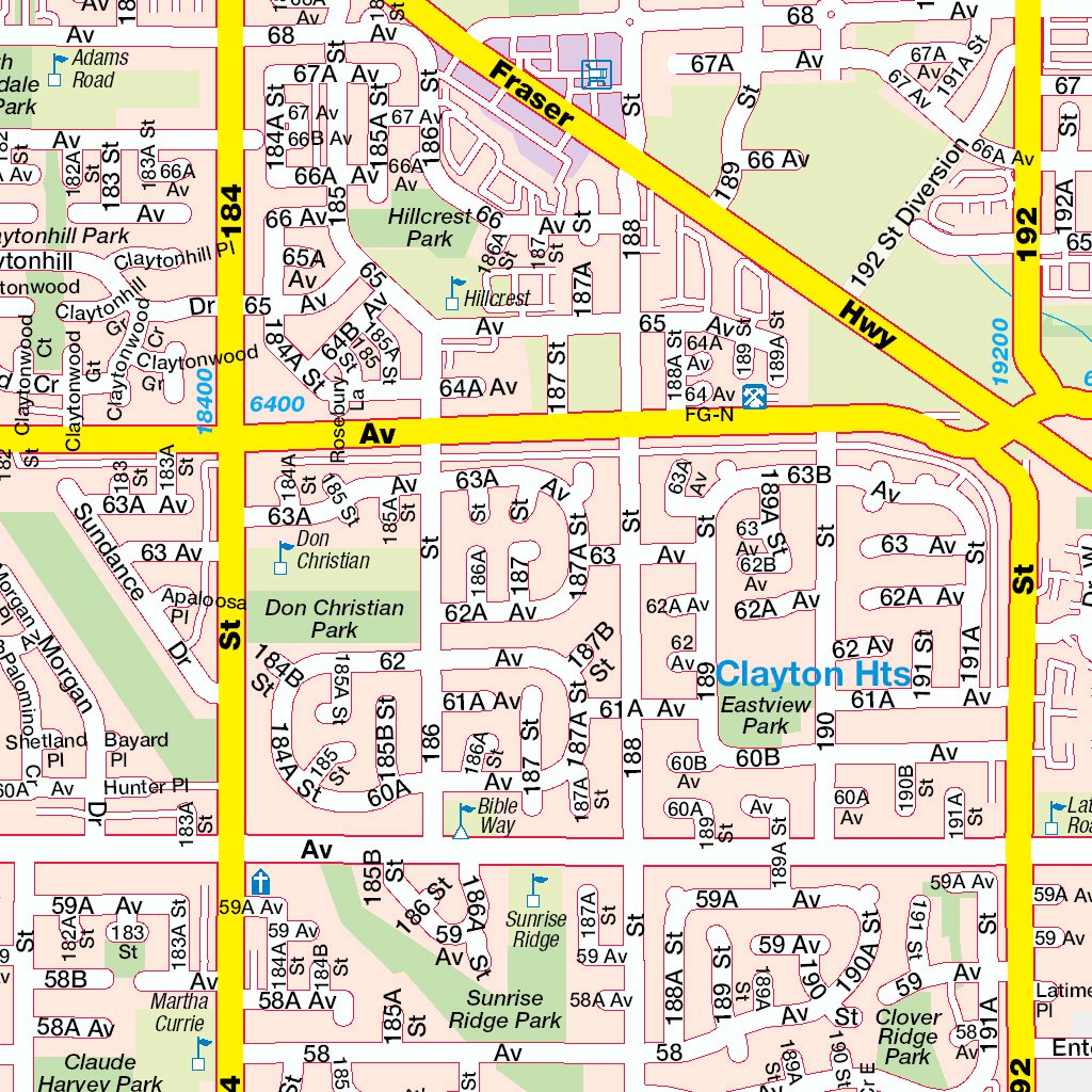 Street Map Of Surrey Bc Surrey, Bc - Mapmobility Corp. - Avenza Maps