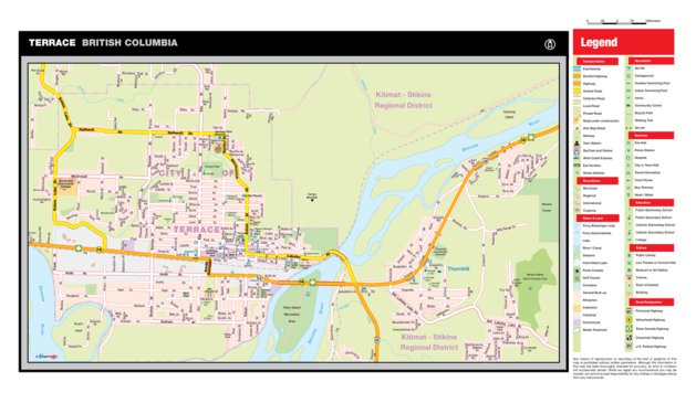 Map Of Terrace Bc Terrace, Bc - Mapmobility Corp. - Avenza Maps