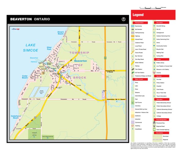 Map Of Beaverton Ontario Beaverton, On - Mapmobility Corp. - Avenza Maps