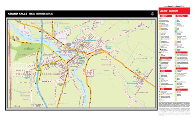 Grand Falls New Brunswick Map Grand Falls, Nb - Mapmobility Corp. - Avenza Maps