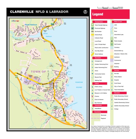 Map Of Clarenville Nl Clarenville, Nl - Mapmobility Corp. - Avenza Maps