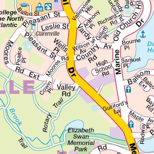 Map Of Clarenville Nl Clarenville, Nl - Mapmobility Corp. - Avenza Maps