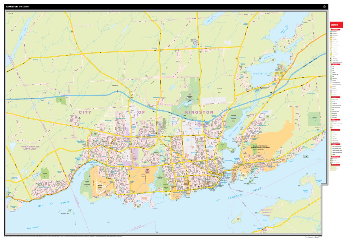 Map Of Kingston Ontario And Surrounding Area Kingston, On - Mapmobility Corp. - Avenza Maps