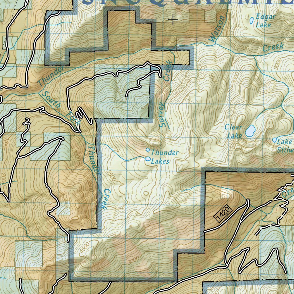 north cascade mountains map