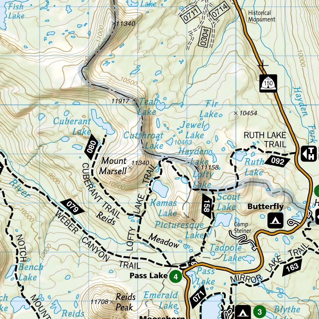 High Uintas Wilderness Map 711 :: High Uintas Wilderness [Ashley And Wasatch-Cache National Forests] -  National Geographic - Avenza Maps